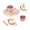 Janod Twist My First Tea Set - 16 Piece Wood and Felt Beginner Play Food Set - Includes Everything for Teatime - Pretend Play Set - Ages 2 - 5 Years - J06631 view 3