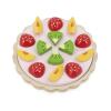 JANOD J06628 J06628 FSC Twist Fruit Pie - 15 Wooden Accessories - Diameter 19 cm - Suitable for Ages 2 and Above, Multicoloured, Medium view 2