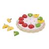 JANOD J06628 J06628 FSC Twist Fruit Pie - 15 Wooden Accessories - Diameter 19 cm - Suitable for Ages 2 and Above, Multicoloured, Medium view 3