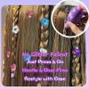 Bling Hair Gem Stamper Kit for Girls, Easy Hair Bedazzler with Reusable Colorful Gems, Safe Hair Styling Tool Toy for Kids Age 6+ Gifts view 2