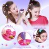 Bling Hair Gem Stamper Kit for Girls, Easy Hair Bedazzler with Reusable Colorful Gems, Safe Hair Styling Tool Toy for Kids Age 6+ Gifts view 3