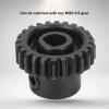 Cast Steel Pinion Gear 6mm D Bore Gear 24 Tooth Car Brushed Brushless Motor Gear view 3