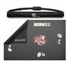 Feltectors Board Game Mat 42 x 66 Inches, Table Cover for Mahjong, Poker, Playing Cards, Tile Games, Dominoes, and RPG - Neoprene Gaming Playmat, Water Resistant Tabletop with Carrying Bag - Black view 1