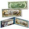 World WAR II - D-Day Normandy Invasion 75th Anniversary Uncirculated Two Dollar Bill Special Edition Collectible Display Holder and Certificate view 1