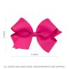 Wee Ones Girls' WeeSplash Vibrant Colored Vinyl Swim Hair Bow on a WeeStay Clip, Medium, Batik Blue view 3