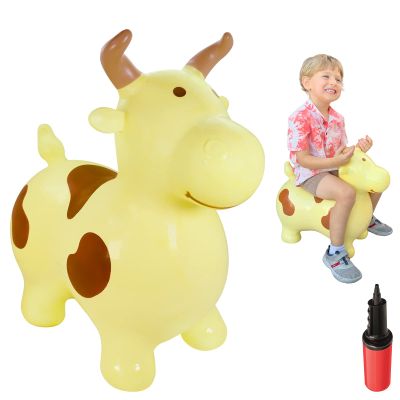 WALIKI Bouncy Horse Hopper | Benny The Jumping Bull Inflatable Hopping Pony for Toddlers