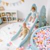 Heopeis Soft Plastic Ball Pit Balls, 100pcs Plastic Toy Balls for Kids, Gift for Baby Toddler Birthday Christmas, Ball Pool Play Tent, Baby Kiddie Pool Water Toys, Party Decoration view 2