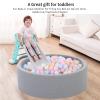 Heopeis Soft Plastic Ball Pit Balls, 100pcs Plastic Toy Balls for Kids, Gift for Baby Toddler Birthday Christmas, Ball Pool Play Tent, Baby Kiddie Pool Water Toys, Party Decoration view 3