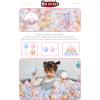 Heopeis Soft Plastic Ball Pit Balls, 100pcs Plastic Toy Balls for Kids, Gift for Baby Toddler Birthday Christmas, Ball Pool Play Tent, Baby Kiddie Pool Water Toys, Party Decoration view 4