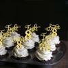 Rsstarxi 30 Pack 8th Birthday Cupcake Toppers Gold Glitter Eight Hello 8 Cupcake Picks Cheers to 8 Years Old Cake Decorations for 8th Birthday Party Supplies view 3
