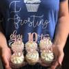 Rsstarxi 30 Pack 10th Birthday Cupcake Toppers Rose Gold Glitter Ten Double Hello 10 Cupcake Picks Cheers to 10 Years Old Cake Decorations for 10th Birthday Party Supplies view 3