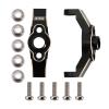 INJORA Black Brass Caster Blocks C-Hubs 4g Front Counterweight for 1/18 RC Crawler TRX4M Upgrade Parts,2pcs view 2
