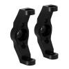 INJORA Black Brass Caster Blocks C-Hubs 4g Front Counterweight for 1/18 RC Crawler TRX4M Upgrade Parts,2pcs view 3