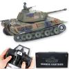 Ssccgym 3819 Remote Control Tank German Leopard TK7.0 RC Battle War Military Vehicle Metal Steel Box Simulation Smoke Shooting Sound Effect Collection Professional RC Tank view 1