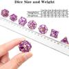 Metal DND Dice Set with Box 7pcs Hollow D&D Dice,Copper Polyhedral Dungeons and Dragons Dice Set Steampunk Polyhedral Dice Games Set for RPG,MTG,Pathfinder,D and D Dice Set (Dragon Purple) view 3