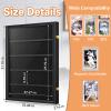 2 Pack Baseball Card Display Case, 36 Graded Card Display Frame Lockable, Trading Card Display with UV Protection Sports Card Display Case for Baseball Cards, Football Cards, Sports Cards view 4
