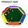 1-6 Players Shut The Box Dice Game, Wooden Board Table Math Game with 16 Dice, Classics Tabletop Version Games for Kids Adults, Family,Classroom,Home,Party or Pub view 2