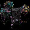 Metal DND Dice Set with Box 7pcs Hollow D&D Dice,Copper Polyhedral Dungeons and Dragons Dice Set Steampunk Polyhedral Dice Games Set for RPG,MTG,Pathfinder,D and D Dice Set (Black Dazzle) view 4