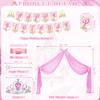 Princess Birthday Party Supplies, Includes Banner, Plates, Tulle, Napkins, Cake Toppers, Crowns, Wands, Balloons, Tablecloths, for Girls Princess's Themed Baby Shower Decorations, Serve 20 (Style A) view 3