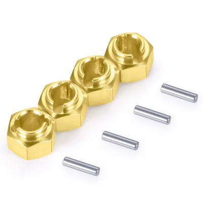 AXSPEED RC 4mm Brass Wheel Hub Extenders Heavy Duty Hex Adaptor for 1:18 TRX4-M TRX4M Crawler Car