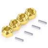 AXSPEED RC 4mm Brass Wheel Hub Extenders Heavy Duty Hex Adaptor for 1:18 TRX4-M TRX4M Crawler Car view 1