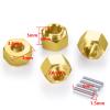 AXSPEED RC 4mm Brass Wheel Hub Extenders Heavy Duty Hex Adaptor for 1:18 TRX4-M TRX4M Crawler Car view 2