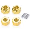 AXSPEED RC 4mm Brass Wheel Hub Extenders Heavy Duty Hex Adaptor for 1:18 TRX4-M TRX4M Crawler Car view 3
