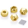 AXSPEED RC 4mm Brass Wheel Hub Extenders Heavy Duty Hex Adaptor for 1:18 TRX4-M TRX4M Crawler Car view 4