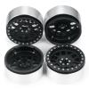 CNC Aluminum 2.6inches Beadlocks Wheel Rims Hubs for Black Mamba 1/10 Axial RBX10 RC Monster Truck (Matte Black) view 1