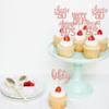 30 Pack 50th Birthday Cupcake Toppers Glitter Straight Outta 1975 Happy 50th Fifty Awesome Since 1975 Cupcake Picks 50 Fabulous Cake Decorations for Birthday Wedding Anniversary Party Rose Gold view 4