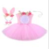 DENCTORAM Girls Tutu Dress Easter Bunny Costume Hawaiian Tutu Dress Hula Princess Dresses with Headband for Kids view 1