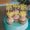 30 Pack 50th Birthday Cupcake Toppers Glitter Straight Outta 1975 Happy 50th Fifty Awesome Since 1975 Cupcake Picks 50 Fabulous Cake Decorations for Birthday Wedding Anniversary Party Gold view 4