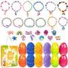 Aviski 12Pcs Easter Surprise Eggs with Cute Bracelet & Ring Inside for Easter Theme Party Favors, Supplies for Easter Egg Hunt, Basket Stuffers/Fillers, Classroom Prize Supplies Toddler Boys Girls view 1