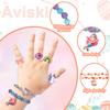 Aviski 12Pcs Easter Surprise Eggs with Cute Bracelet & Ring Inside for Easter Theme Party Favors, Supplies for Easter Egg Hunt, Basket Stuffers/Fillers, Classroom Prize Supplies Toddler Boys Girls view 4