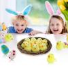 Amosfun 1set Easter Plush Chicken Toys Stuffed Chickens and Nest for Home Decoration Warm Atmosphere Creative Coop Design for Holiday Parties and Boys and Girls Playtime view 3