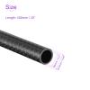 DMiotech 1 Pack 10mmx8mmx500mm Carbon Fiber Round Tubes, 3K Roll Wrapped Glossy Carbon Tube for RC Quadcopter, RC Airplane view 3