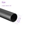 DMiotech 1 Pack 25mmx23mmx500mm Carbon Fiber Round Tubes, 3K Roll Wrapped Carbon Tube for RC Quadcopter, RC Airplane view 3