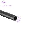 DMiotech 2 Pack 8mmx6mmx500mm Carbon Fiber Round Tubes, 3K Roll Wrapped Glossy Carbon Tube for RC Quadcopter, RC Airplane view 3