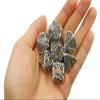 Metal DND Dice Set Skull Dungeons and Dragon Dice Set Hollow Polyhedral Magic 7 PCS Dice Set with Gift Metal Box for Dungeons and Dragons Table Games Play Cards MTG(Skull_Ancient Silver and Gold) view 3