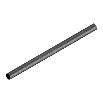DMiotech 1 Pack 20mmx18mmx500mm Carbon Fiber Round Tubes, 3K Roll Wrapped Carbon Tube for RC Quadcopter, RC Airplane