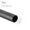 DMiotech 1 Pack 20mmx18mmx500mm Carbon Fiber Round Tubes, 3K Roll Wrapped Carbon Tube for RC Quadcopter, RC Airplane view 3
