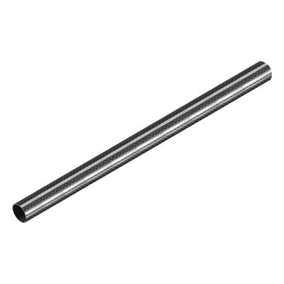 DMiotech 1 Pack 20mmx18mmx500mm Carbon Fiber Round Tubes, 3K Roll Wrapped Glossy Carbon Tube for RC Quadcopter, RC Airplane