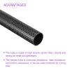 DMiotech 1 Pack 22mmx20mmx420mm Carbon Fiber Round Tubes, 3K Roll Wrapped Carbon Tube for RC Quadcopter, RC Airplane view 4