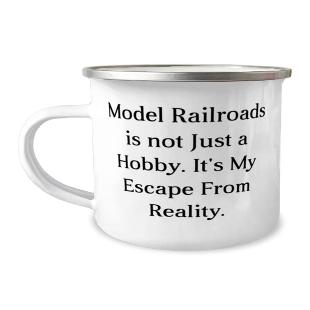 Inspirational Model Railroads Gifts, Model Railroads is not Just a, Motivational Holiday 12oz Camper Mug Gifts For Friends, Model trains, Toy trains, Train sets, Kids train set, Wooden train set,