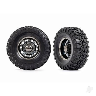 Traxxas 8854X Tires/Wheels TRX-6 2.2' Wheels, Canyon RT 4.6x2.2' Tires), Rear (2)