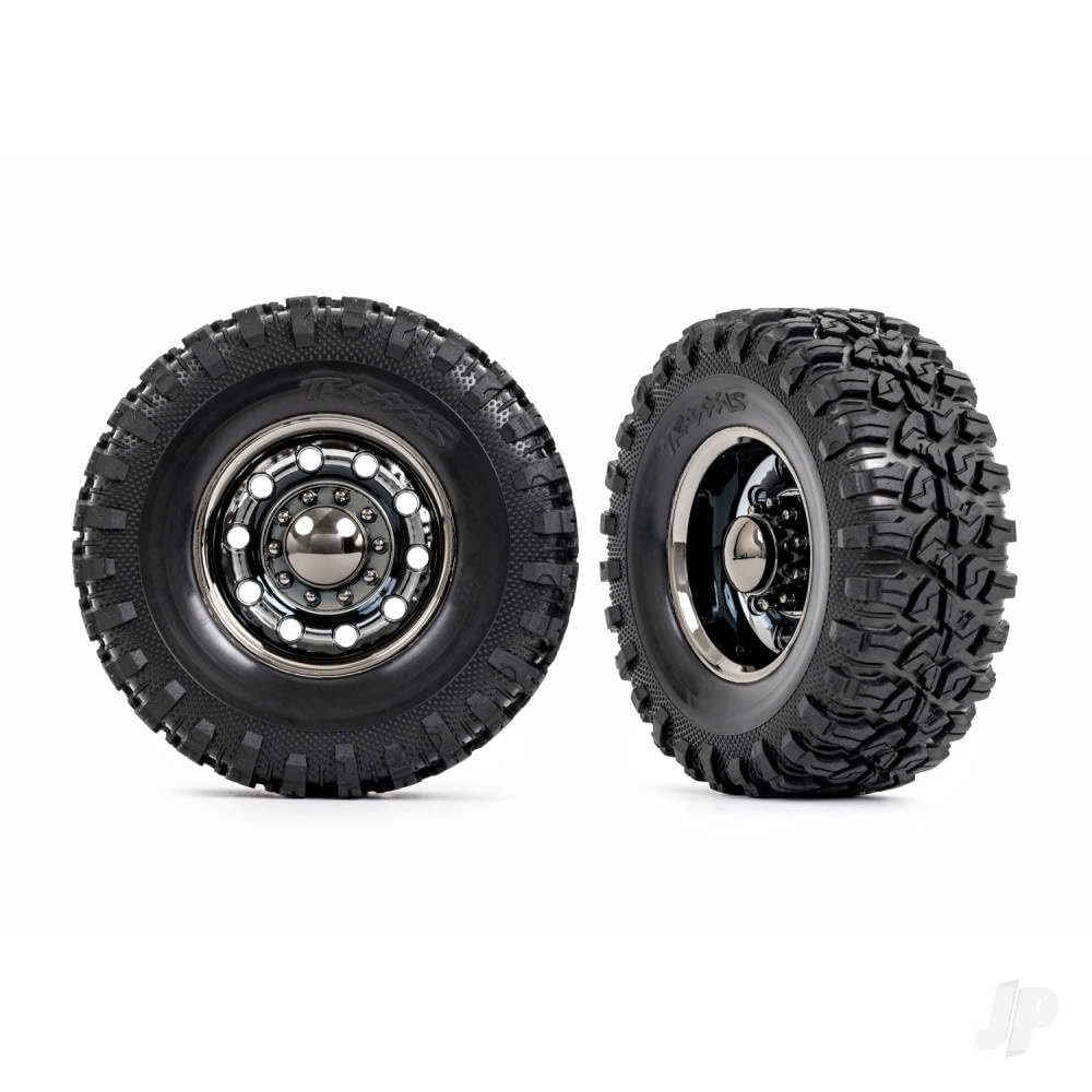 Traxxas 8854X Tires/Wheels TRX-6 2.2' Wheels, Canyon RT 4.6x2.2' Tires), Rear (2)