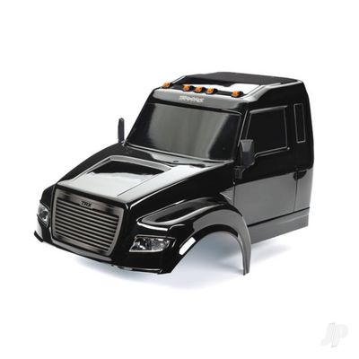 Traxxas 8823X Body TRX-6 Ultimate RC Hauler, Black Painted, Decals Applied