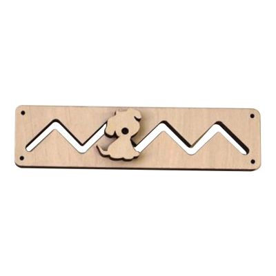 MERIGLARE Kids Busy Board DIY Accessories Material Wooden Activity Board for Children Party Favors Kids, Maze Track