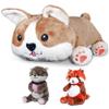 Funpanions Weighted Stuffed Animals  4LB Cute Plush for Adults, Teens & Kids - Large Corgi Dog, Machine Washable w/Removable Inner Weight view 1