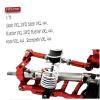 hopsupRC RC Aluminum Adjustable Turnbuckles Upgrades Part for 1/10 Slash/Rustler/Stampede/Hoss 2WD 4X4,Alloy Aluminum Adjustable Turnbuckles Camber Links Toe Link,#3644 3745 1935 7PCS Red view 2